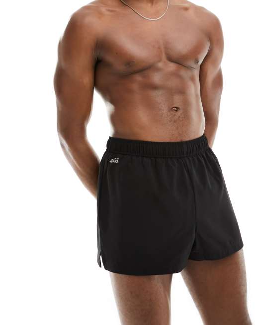 Pantalones cortos deportivos de 8 cm negros de tejido de secado rápido Icon de 4505 , 3 de 5