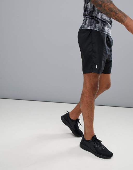 Pantalones cortos deportivos de corredor en negro de New Look