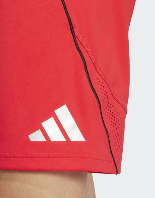 Pantalones cortos deportivos rojo rubí Tiro 25 Pro de adidas Performance, 3 de 5