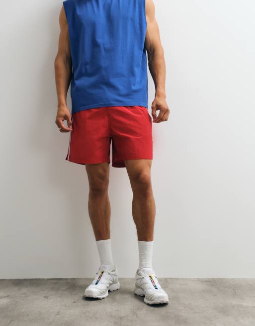 Pantalones cortos deportivos rojos de nailon de Jack & Jones, 3 de 9