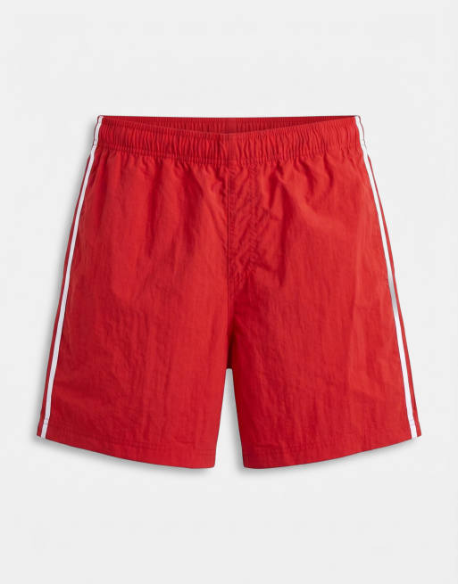 Pantalones cortos deportivos rojos de nailon de Jack & Jones, 6 de 9