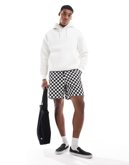 Pantalones cortos elásticos y holgados con estampado de cuadros dameros Range de Vans