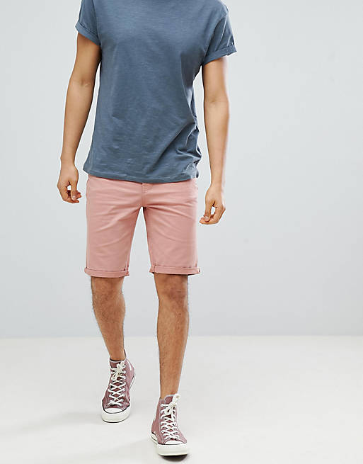 Pantalones cortos en rosa claro con detalle de bolsillos de New Look | ASOS