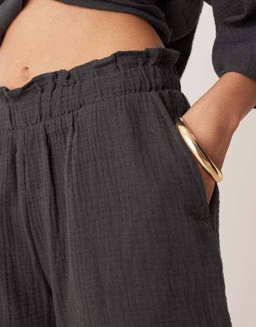 Pantalones cortos gris carbón de bambula de JDY (parte de un conjunto), 5 de 5