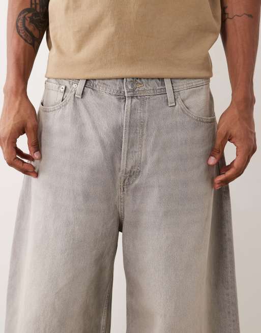 Pantalones cortos gris claro de corte alargado muy holgado de Jack & Jones, 5 de 5