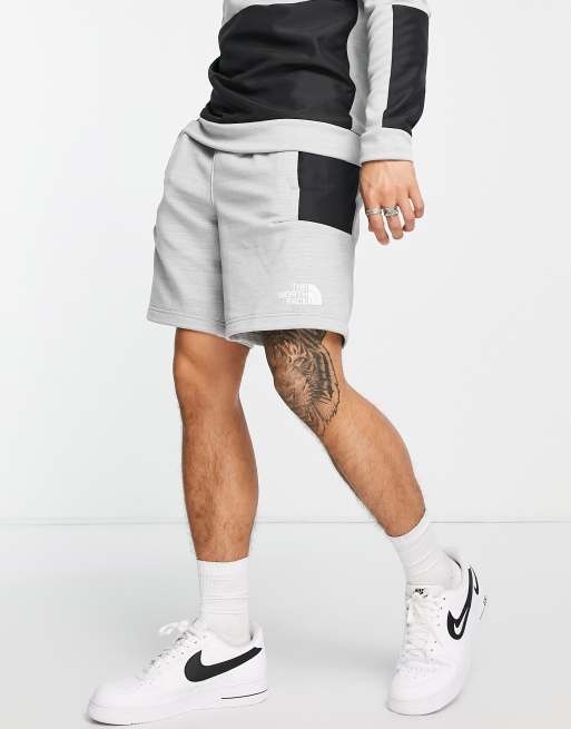 Pantalones cortos gris claro de felpa Mountain Athletic de The North Face Training
