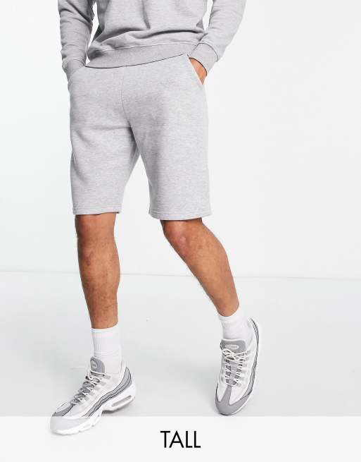 Pantalones cortos gris claro jaspeado de punto de Don't Think Twice Tall 