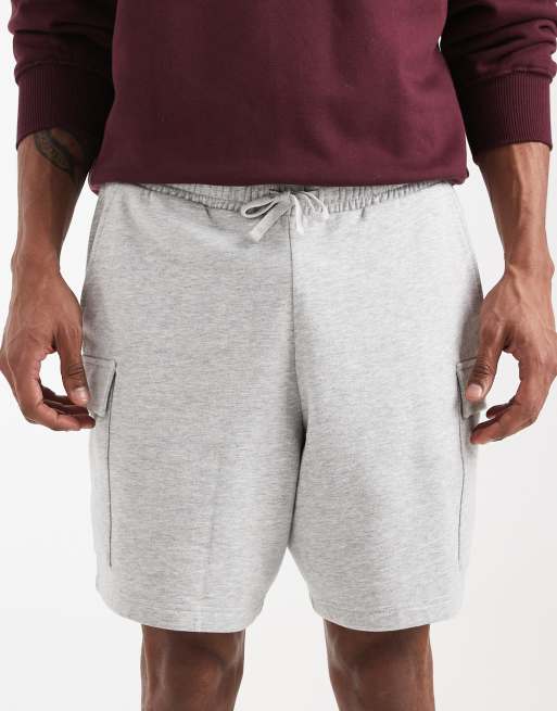 Pantalones cortos gris jaspeado cargo de New Look, 4 de 5