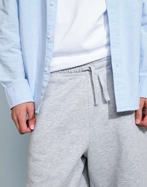 Pantalones cortos gris jaspeado de tejido de sudadera de New Look, 2 de 9
