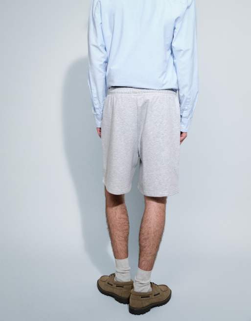 Pantalones cortos gris jaspeado de tejido de sudadera de New Look, 4 de 9