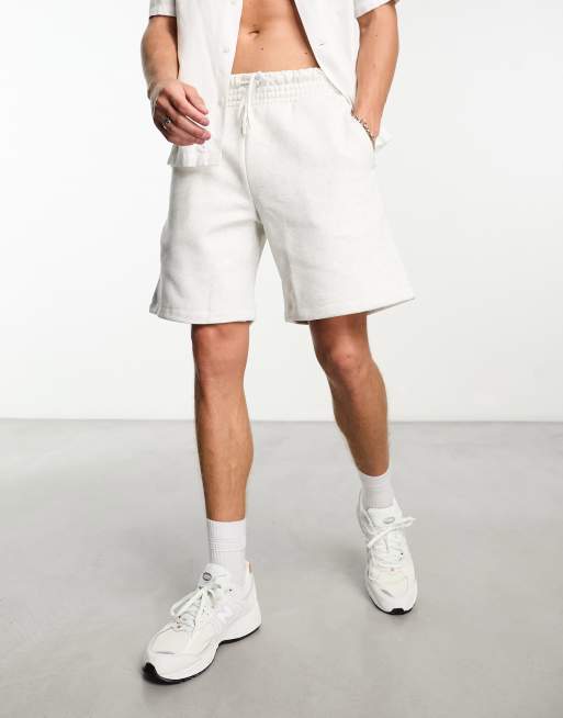 Pantalones cortos gris jaspeado extragrande de punto grueso de ASOS DESIGN , 3 de 4