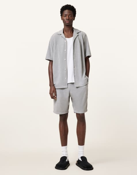 Pantalones cortos gris máquina de tejido de sudadera Felix de AllSaints - view 1