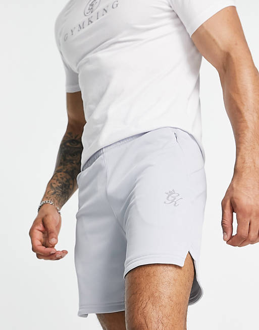 Hombre Pantalones cortos | Pantalones cortos gris pálido Velocity Tech de Gym King - YP04915