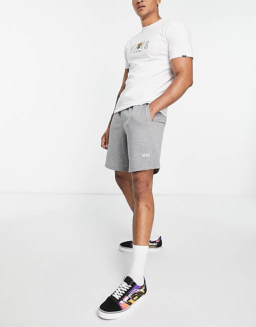 Hombre Pantalones cortos | Pantalones cortos grises con logo de felpa de Vans - LL92940