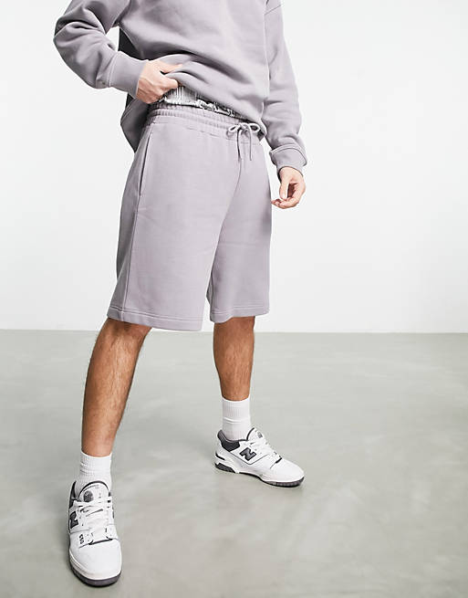 Hombre Other | Pantalones cortos grises extragrandes de Topman - QI15940