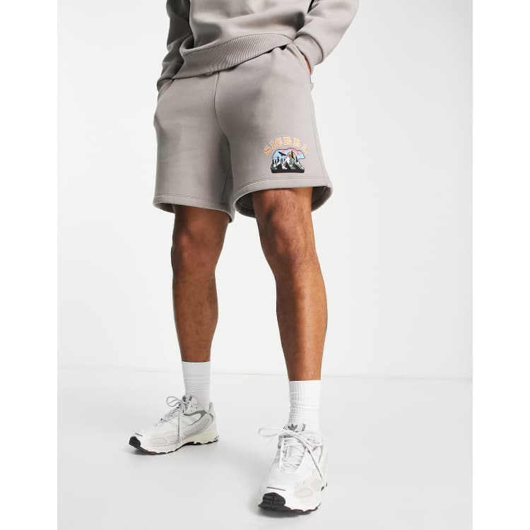 Pantalones cortos grises holgados con vintage de ASOS DESIGN (parte de un conjunto) ASOS