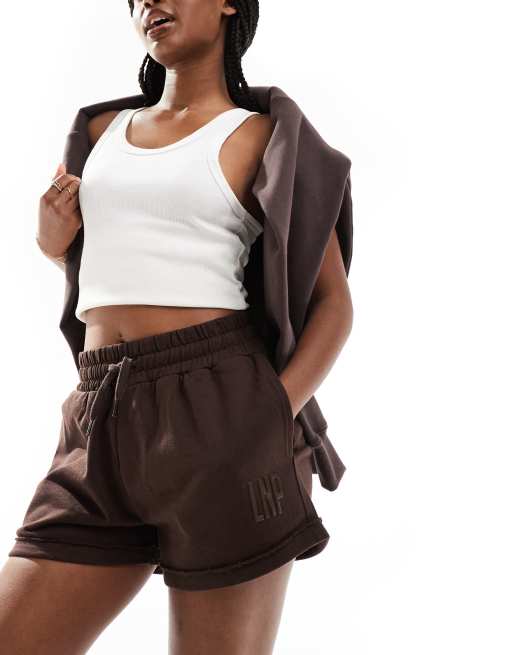 Pantalones cortos holgados con bordes sin rematar de Liquor N Poker