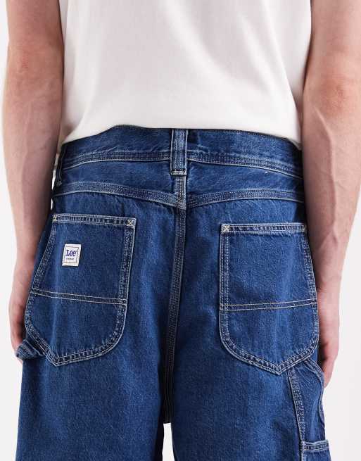 Pantalones cortos holgados de estilo carpintero con lavado oscuro de Lee, 4 de 5