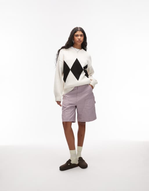 Pantalones cortos lilas Branford Double Knee de Carhartt WIP, 4 de 5