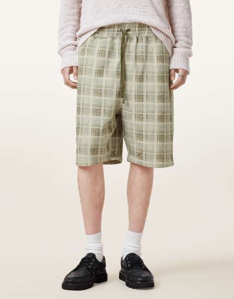 Pantalones cortos marrón claro empolvado de tejido de sudadera Benji de AllSaints - view 1