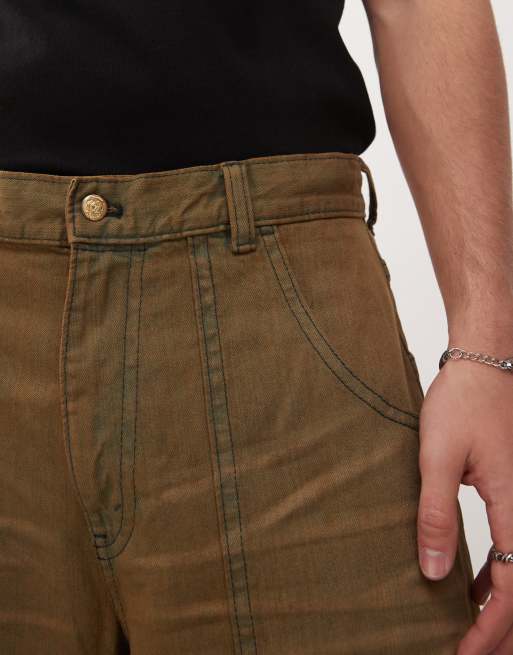Pantalones cortos marrón intenso lavado de corte alargado Dunno de Cheap Monday , 5 de 5