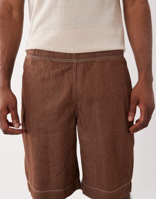 Pantalones cortos marrones de corte estándar de PS Paul Smith, 4 de 5