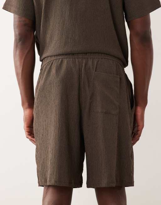 Pantalones cortos marrones de tejido rugoso de New Look (parte de un conjunto) , 5 de 5