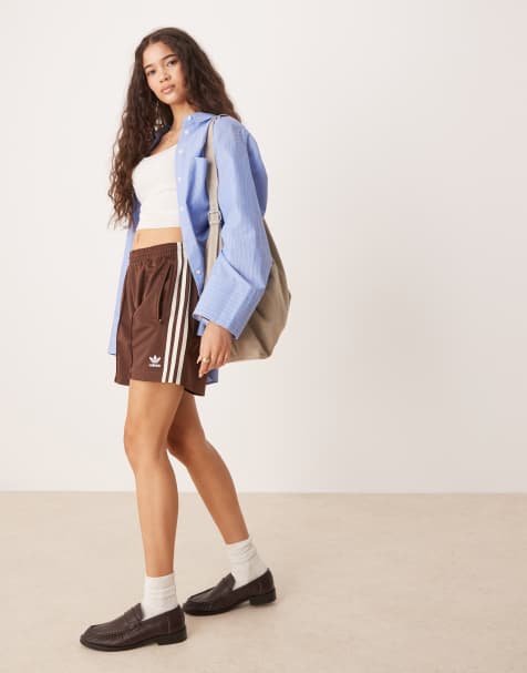 Pantalones cortos marrones Firebird de adidas Originals - view 1