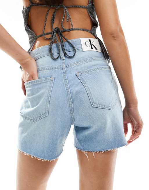Pantalones cortos mom con lavado claro de Calvin Klein Jeans, 4 de 5
