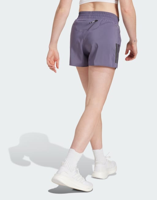 Pantalones cortos morado lavado Own The Run de adidas Running, 3 de 4