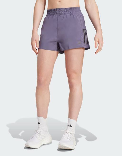 Pantalones cortos morado lavado Own The Run de adidas Running, 4 de 4