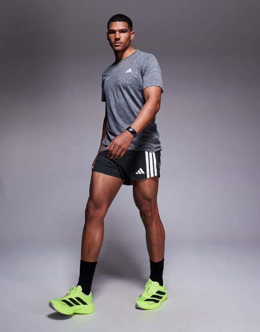 Pantalones cortos negros Adizero Split de adidas Running, 3 de 5