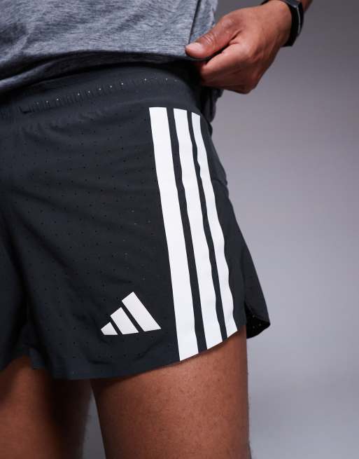 Pantalones cortos negros Adizero Split de adidas Running, 4 de 5