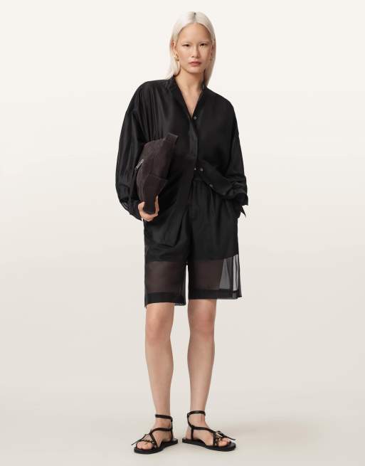 Pantalones cortos negros Banu de AllSaints, 6 de 6