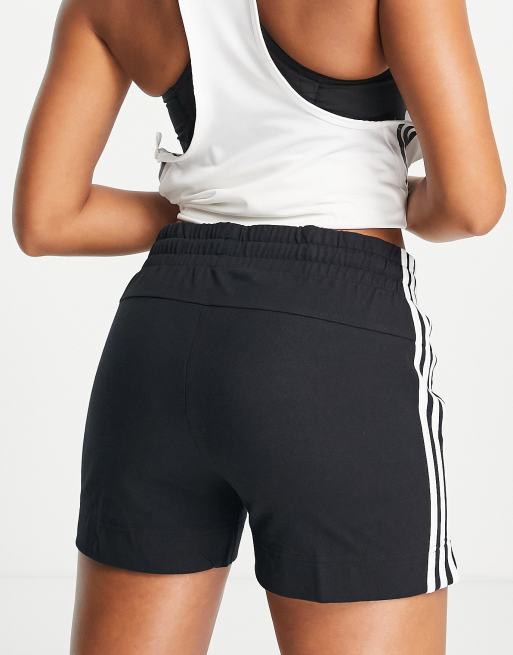 Pantalones negros básicos de con diseño de 3 rayas de adidas Training |