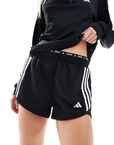 Pantalones cortos negros con diseño 2 en 1 Own The Run de adidas Running - view 1