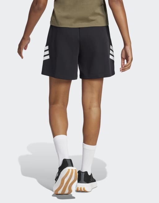 Pantalones cortos negros con diseño de 3 rayas Future Icons de adidas Performance, 2 de 5