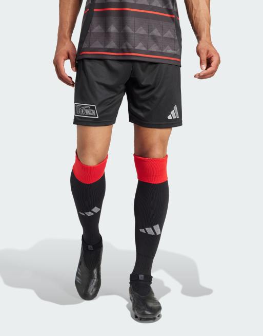 Pantalones cortos negros con diseño de la segunda equipación del 1. FC Union Berlin de la temporada 24/25 de adidas Performance