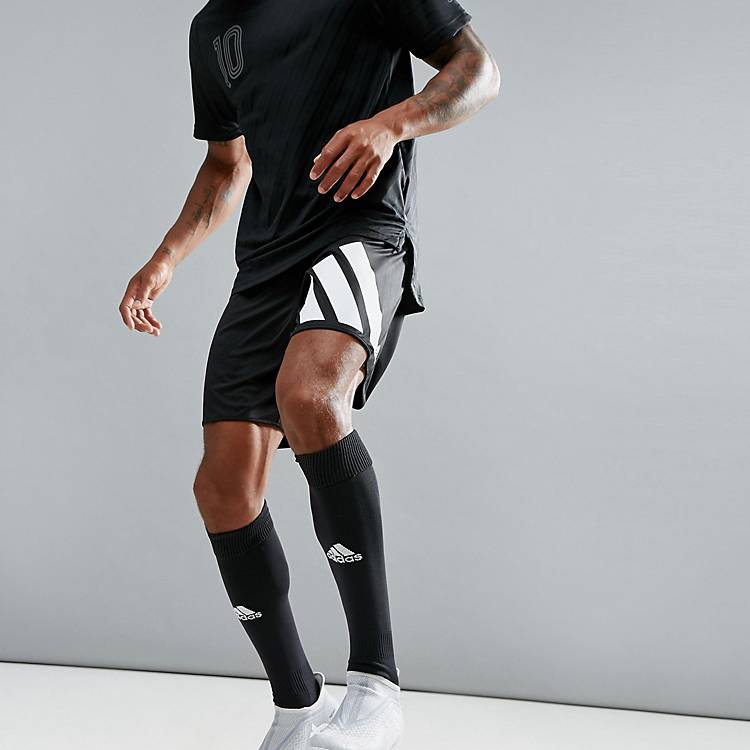 cosa Momento Fascinante Pantalones cortos negros con estampado estilo años 90 Footbal Training  AZ9711 de adidas | ASOS
