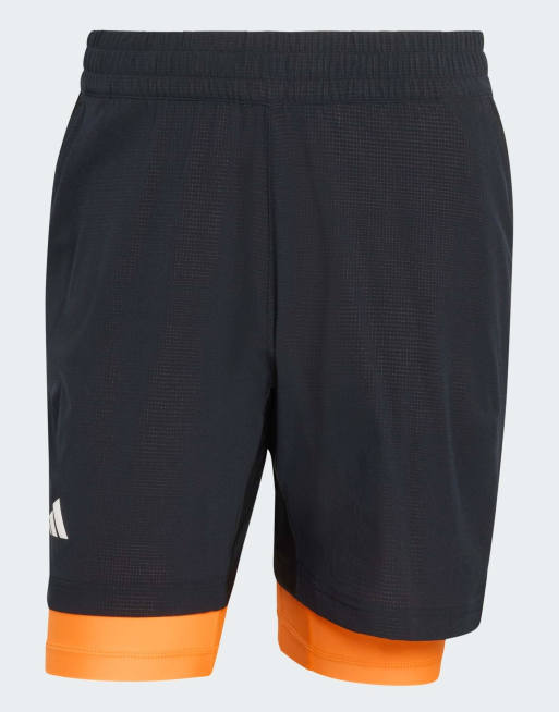 Pantalones cortos negros con forro interior Tennis Climacool de adidas Performance, 4 de 4