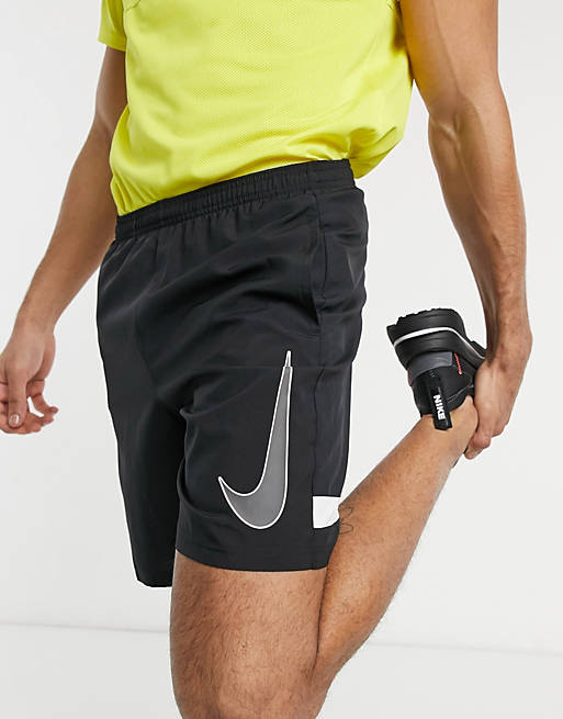 Hombre Pantalones cortos | Pantalones cortos negros con logo grande Dri-FIT Academy GRX de Nike Football - ZW77227