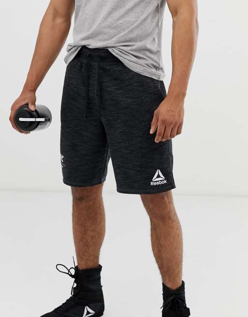 Pantalones cortos negros con logo UFC de Reebok ASOS