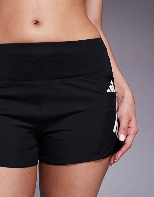 Pantalones cortos negros con tres rayas adi365 de adidas Running, 5 de 5
