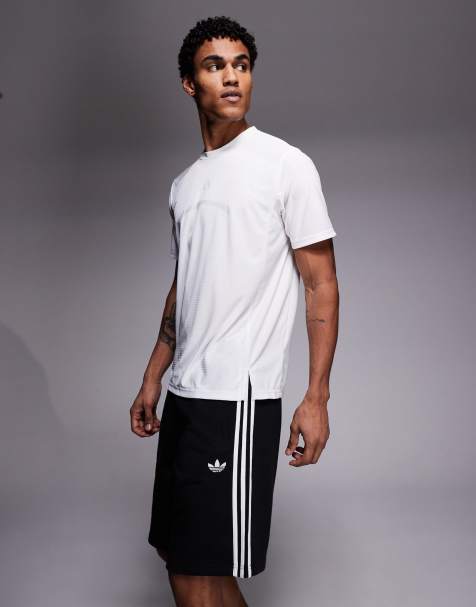 Pantalones cortos negros con tres rayas de adidas Originals - view 1