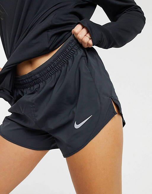 Pantalones cortos negros de 3 pulgadas Tempo de Nike Running