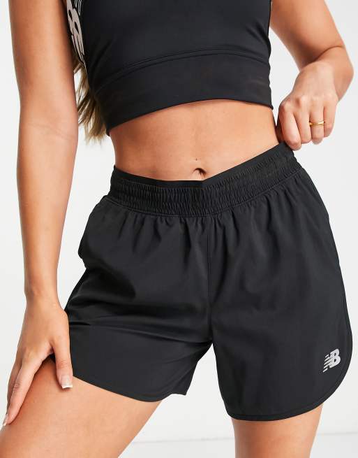 Pantalones cortos negros de 5 pulgadas de New Balance Running | ASOS
