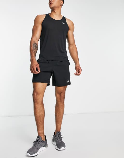 Pantalones cortos negros de 7 pulgadas Accelerate de New Balance Running , 4 de 4