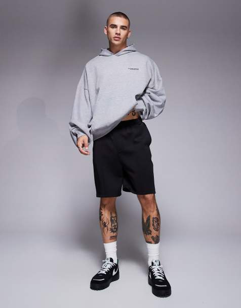 Pantalones cortos negros de corte slim de tejido grueso efecto neopreno de ASOS DESIGN - view 1