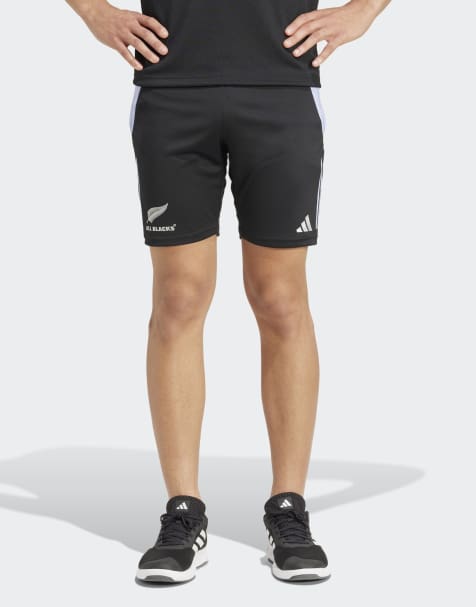 Pantalones cortos negros de estilo rugby con diseño de los All Backs de adidas Performance - view 1
