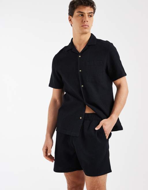 Conjunto negro con textura gofrada de ASOS DESIGN, 2 de 3